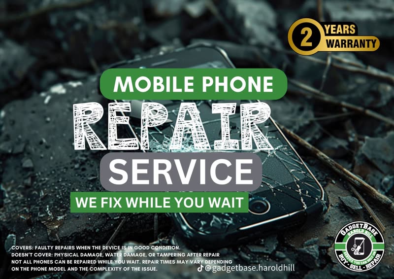 Mobile phone repair services poster